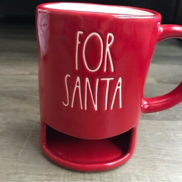 Rae Dunn FOR SANTA cookies & milk mug - Picture 2 of 8